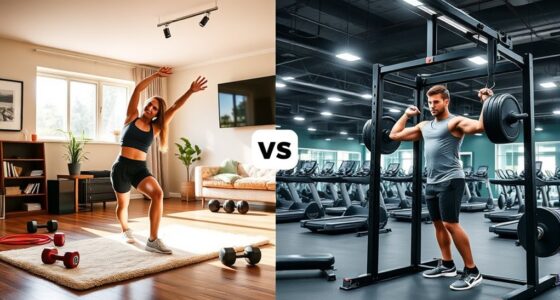 choosing between home and gym