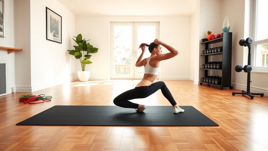 essential home workout space