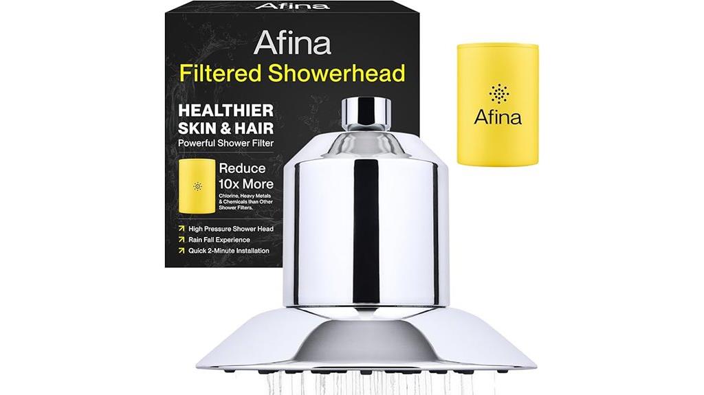 filtered shower head with softener