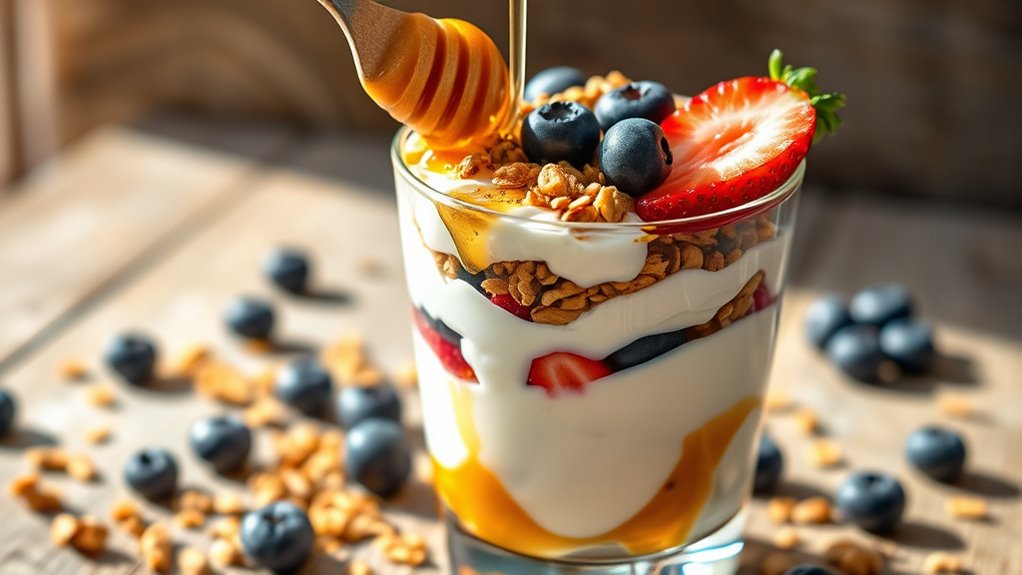 layered colorful nutritious snack