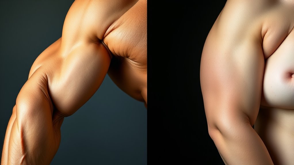 muscle and fat comparison