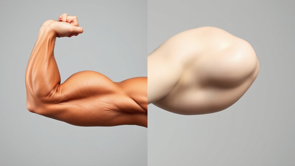 muscle density affects body composition