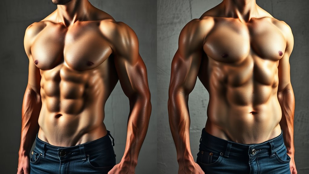 muscle gain improves appearance