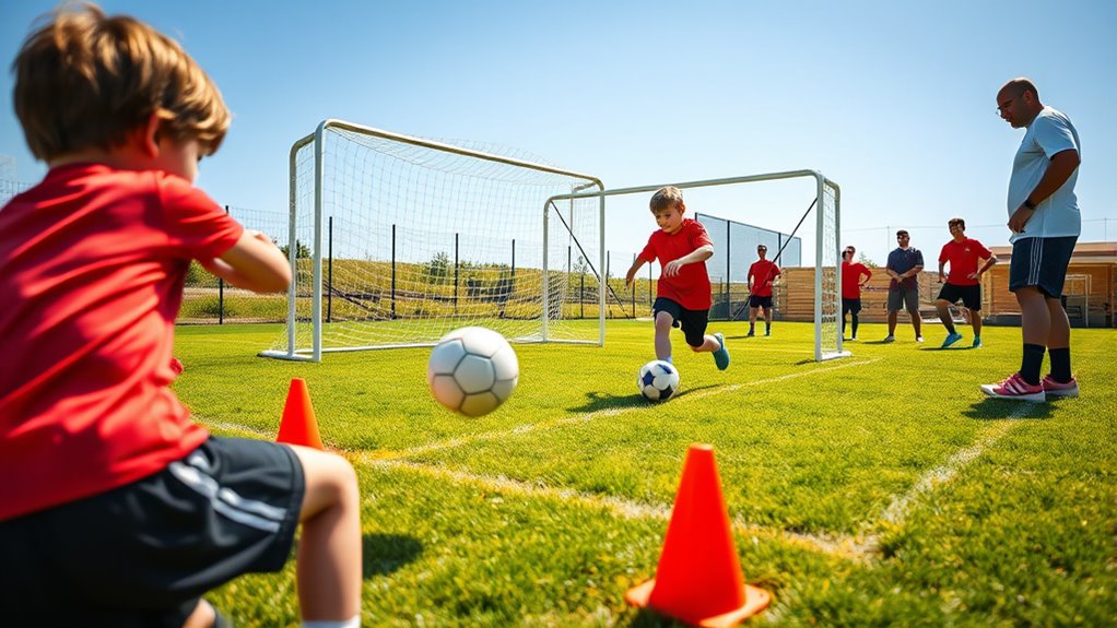 practice precise goal shooting