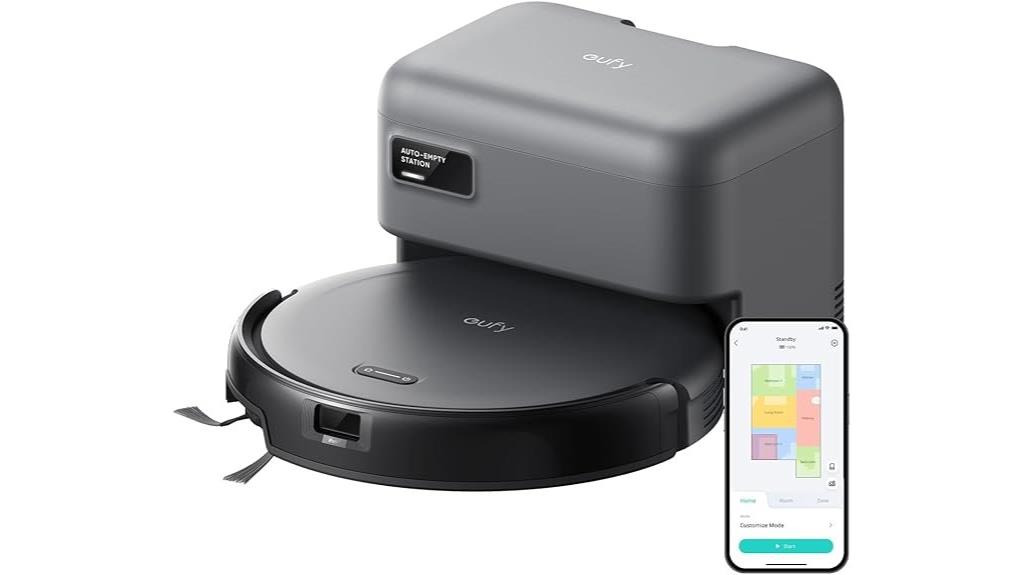 robotic vacuum with self emptying