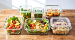 top glass food storage
