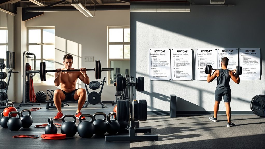 workout scheduling and equipment