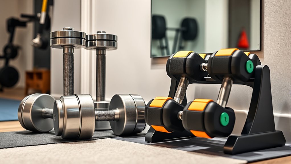 adjustable dumbbells offer versatility
