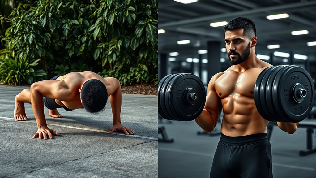 bodyweight vs weight training
