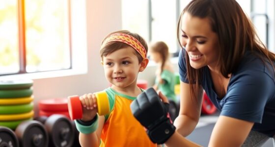 children can safely lift weights