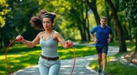 comparing jump rope and jogging