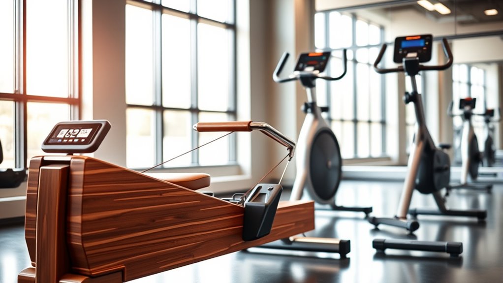 comparing rowing and biking