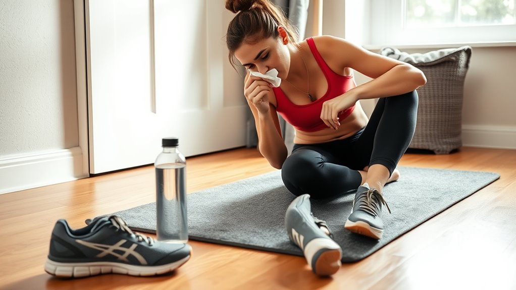 exercise caution when sick