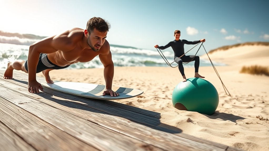 land exercises for surfing