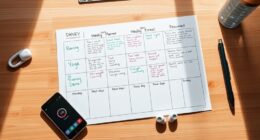 weekly workout schedule template