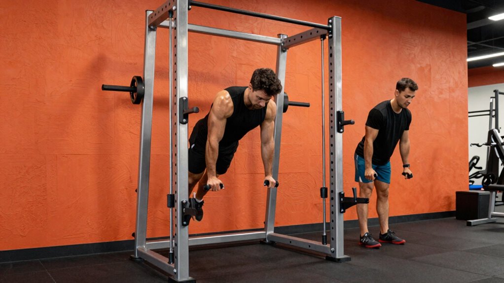 dip stations build upper body