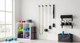 efficient home fitness storage