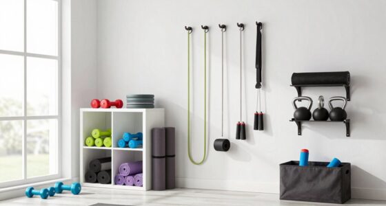 efficient home fitness storage