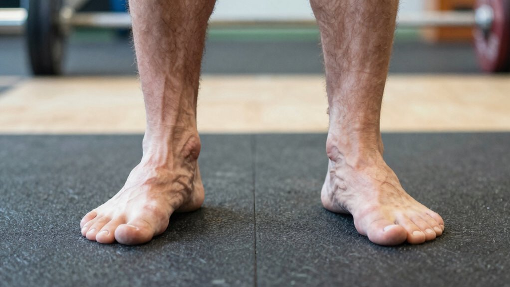 foot placement alters lift sensation