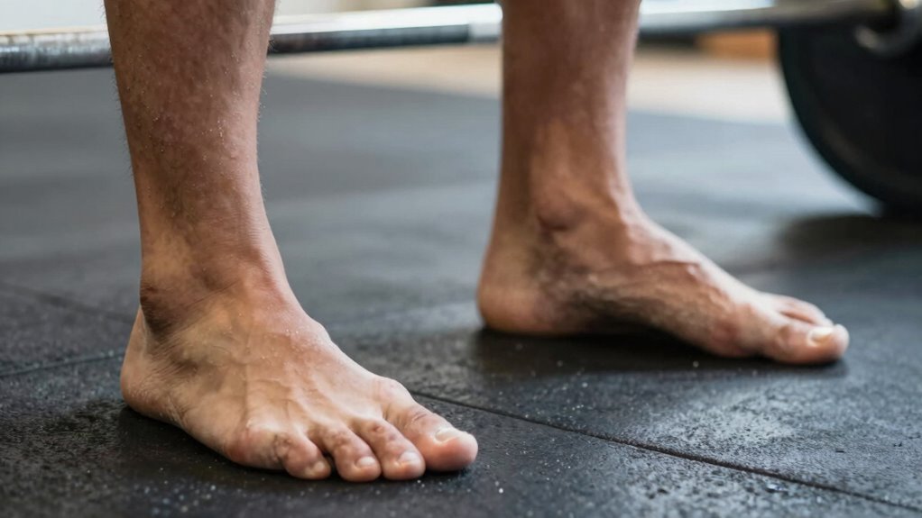 foot positioning enhances lift