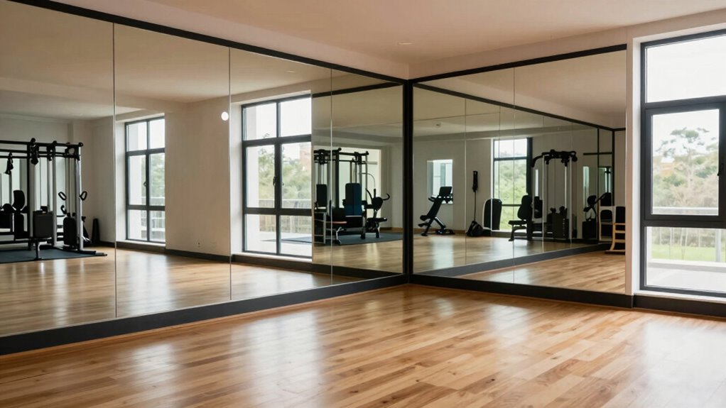 mirrored spaces enhance training