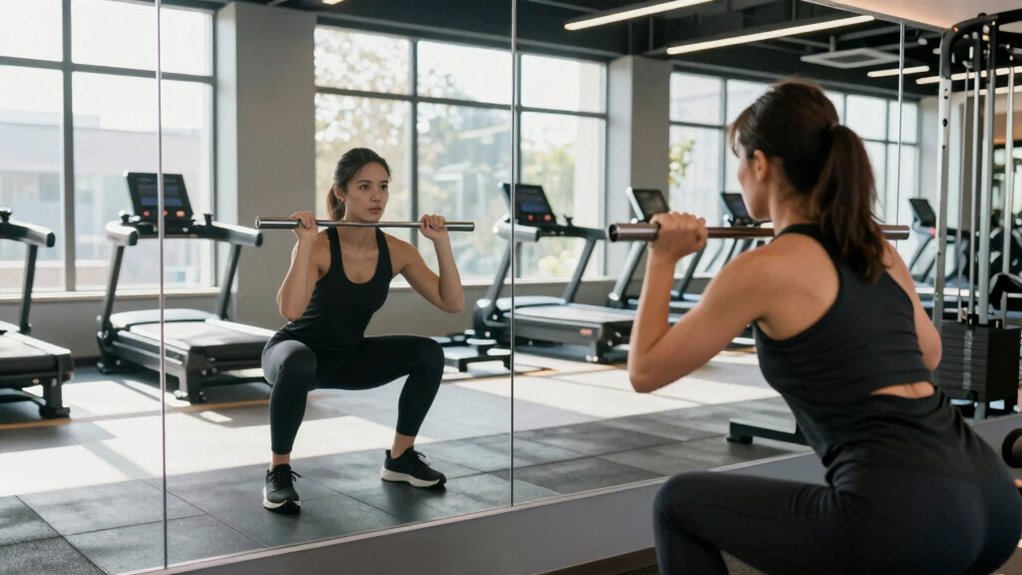 mirrors enhance training feedback