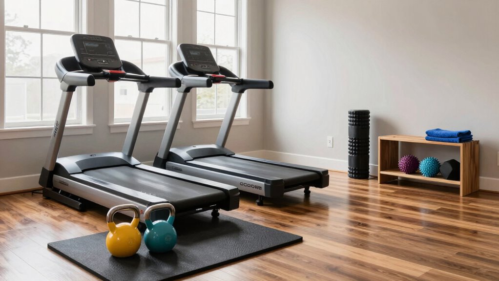 organized workout and nutrition zones