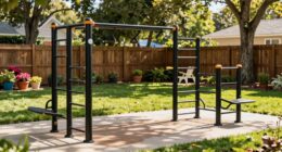outdoor fitness station setup