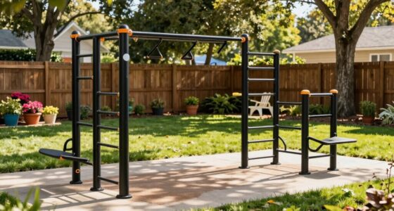outdoor fitness station setup