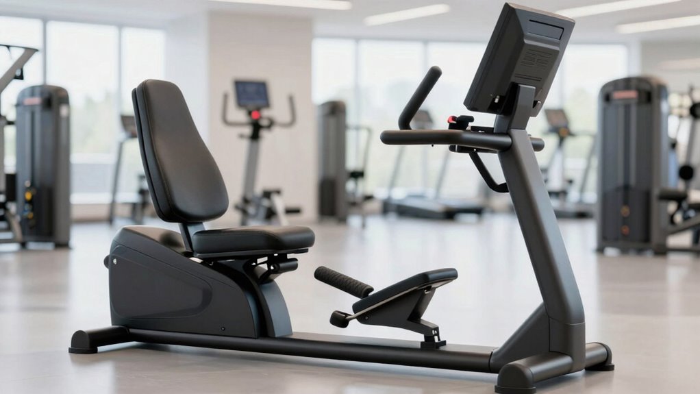 reclined exercise machine features